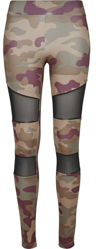 Urban Classics Leggings Mujer Tech Mech Mujer Leggins Negro Pitillo