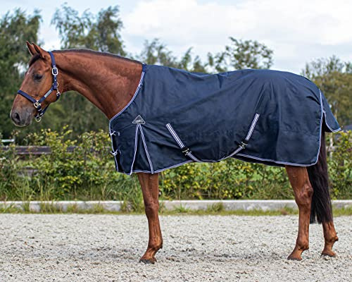 QHP Regendecke Turnout Luxus 0gr (145 cm, navy)