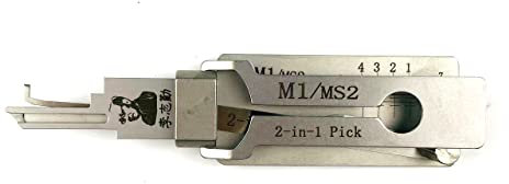 M1/MS2 2-in-1 Dietrich- und Dekorationswerkzeug für Schlosser, schnelles Öffnen, für Master-Schloss, amerikanisches Türschloss, professionelles Werkzeug