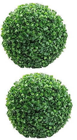 BESPORTBLE 2 Stück Hausdekorationen Für Zuhause Artificiales para Zimmerpflanzen Künstliche Dekorative Deckenornamente Grüne Kugeln DIY-Ornament Kunstrasen Künstliche Pflanze