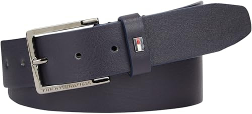 Tommy Hilfiger herrbälte oliver läder, Rymdblått, 80