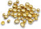 Zzcy 50 Stück Glänzend Goldfarben Metall Knöpfe Halbkugel Gewölbt Kleine Nähknöpfe Legierungs Schaftknöpfe mit Öse,Durchmesser:11.5mm,12.5mm,15mm,18mm,20mm
