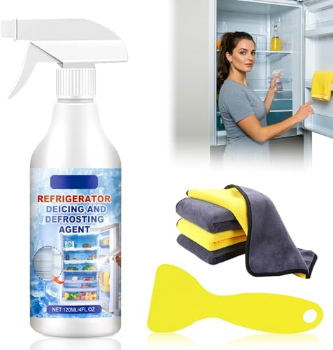 Freezer Defrosting Spray, Defrosting Spray for Fridge Freezer, Powerful Freezer Deicer, Refrigerator Deicing and Defrosting Agent 120ml (1)