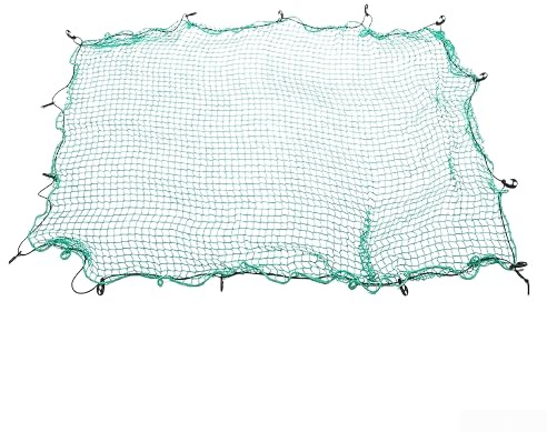Hasaller Filet de protection robuste en maille avec corde élastique pour camion, remorque, van, VUS, bateau (1,5 x 1,8 m)