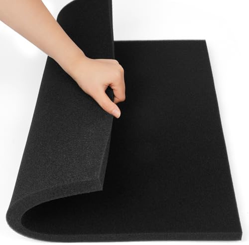 APXEL Spugna Filtrante, Nero Pori Piccoli 50 * 50 * 2cm-50PPI Schiuma Filtrante, Spugne Filtro per Acquari, Vasche di Raccolta E Sistemi Idroponici
