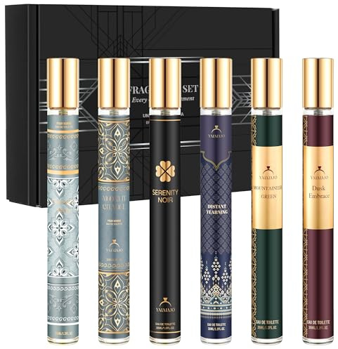 Fragrance for Men, 6x35ml Men's Perfume Gift Set, Eau de Parfum Men | Long-Lasting Mens Aftershave Gift Set,Travel Size Mini Parfum For Daily Use & Gifting, Valentine’Day Birthday Gifts