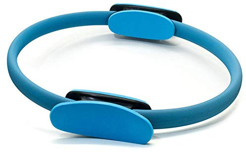 yogahjul, Yoga Fitness Pilates Cirkel Hemmasport Motståndsträning Kvinnor Magisk Ring Muskelträning Träningsverktyg Professionellt Gym(Blue)