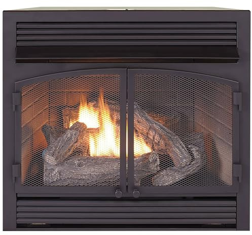 Duluth Forge Dual Fuel Ventless Gas Fireplace Insert - 32,000 BTU, Remote Control - Model# FDF400RT-ZC