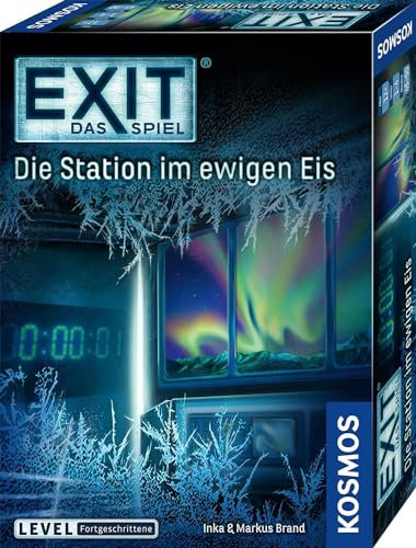KOSMOS 692865 EXIT® - Das Spiel - Die Station im ewigen EIS, Level: Fortgeschrittene, Escape Room Spiel, EXIT Game für 1-4 Spieler ab 12 Jahre, einmaliges Gesellschaftsspiel