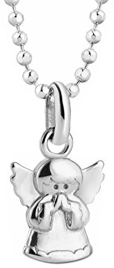 butterfly Collar Con Colgante De Ángel En Plata De Ley Con Cadena Ajustable Y Cierre De Resorte