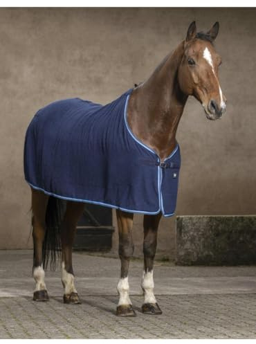 Riding World Éponge Frotteedecke, Rückenlänge 150 cm, Marineblau