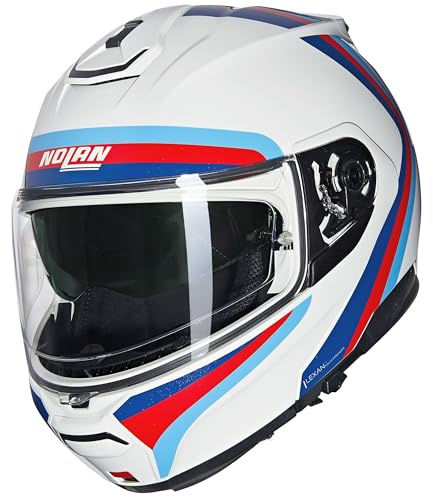 NOLAN HELMET N100-6 ASSOLUTO 347 L, White/Blue/Red/Light Blue