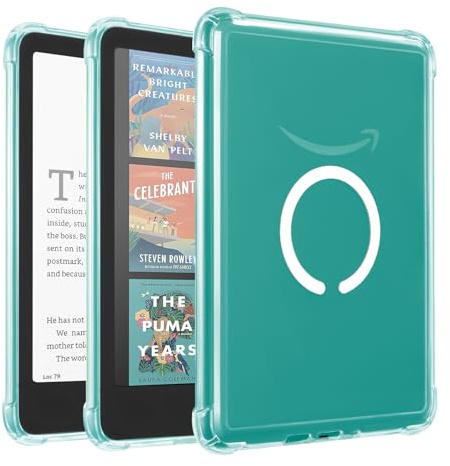 iDLEHANDS Magnetiskt klart fodral för 7 tum Kindle Paperwhite 12:e generationen 2024 och Kindle Colorsoft – med airbag kompatibel med iPhone MagSafe, för Samsung/Belkin/Anker trådlösa laddningsdynor