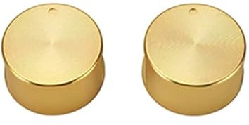 MKLHAVB Gas Cooking Knob 2pcs 6mm 8mm Gold Kitchen Gas Stove Handles Accessories Metal Multifunction Oven Cooking Pot Knob Switches Gas Stove Control Knobs(6mm 0 gold)