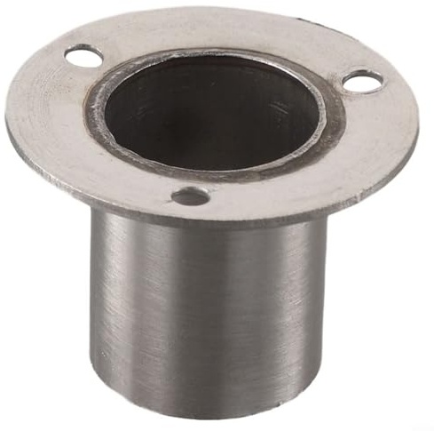 Bride d'ancrage murale en acier inoxydable poli pour montage de tubes ronds, vis de verrouillage pour fixation ferme et sûre des tubes aux murs et surfaces (25 mm)