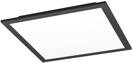EGLO connect.z Smart-Home LED Panel Moradillo-Z, 30 x 30 cm | ZigBee Deckenleuchte, Matter, App und Sprachsteuerung Alexa, warmweiß-kaltweiß, RGB, dimmbar, Deckenlampe schwarz