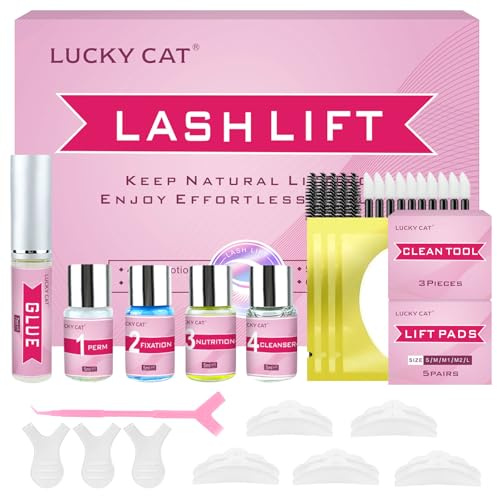 Kit Rehaussement de Cils, 2026 Actualisé Rehaussement Cils, Set Semi-Permanent de Cils, Professionnel Naturelles Lash Lift Kit, Durée de Vie de 6 à 8 Semaines, Idéal pour les Salons et à La Maison