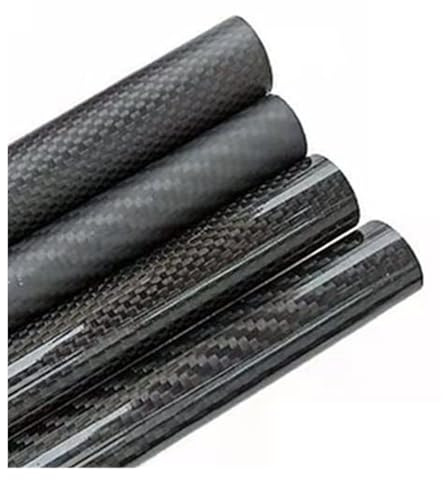Kolfiberrör 5 mm till 10 mm, höghållfast 3K-material, längd 1 000 mm för växtskydd, maskinarm, 1 styck