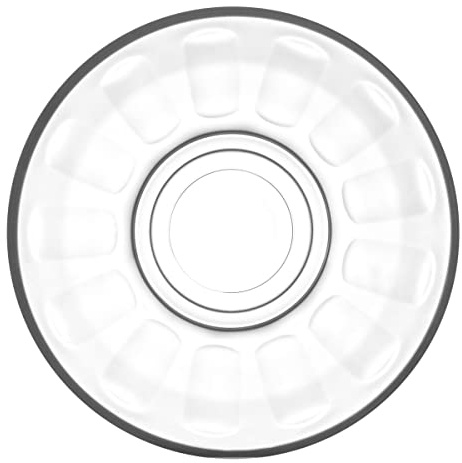 LAV Klasik Dimbled Glas Tea Tasse Untertassen - 10cm - Pack Von 6