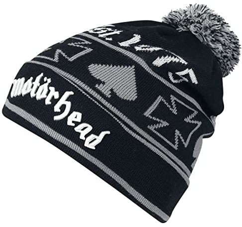 Motörhead Beanie Unisex Mütze schwarz/grau 70% Polyacryl, 30% Wolle Band-Merch, Bands, Geschenke