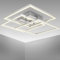 B.K.Licht Plafoniera LED Soffitto Moderna, orientabile, da 40W, luce calda 3000K, Lampadario soggiorno, bagno, camera da letto, cucina, cromato-alluminio spazzolato
