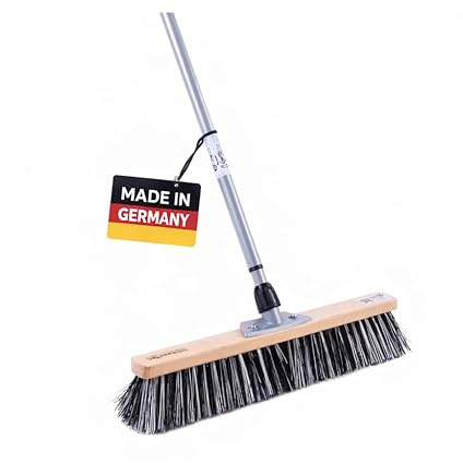 Profi Besen Ossiblitz 50cm Breit mit Teleskopstiel Stiel Harte Borsten