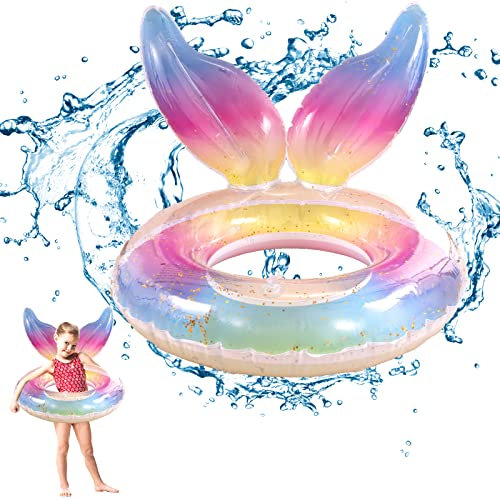 Schwimmring Kinder Aufblasbarer Dauerhafter Schwimmreifen Kinder Pool Schwimmen Baby Floating Pool Ring Schwimmender Ring Für Sandstrand Schwimmbad Jungen Mädchen Pool Party Supplies