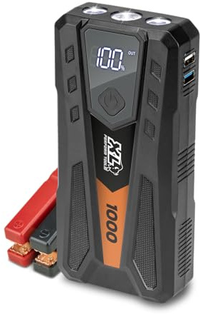 XLPT 553998 Booster Avviamento Auto 1000A Litio 6000mAh USB-C Portatile
