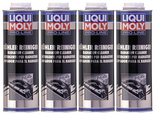 Radiator Cleaner Coolant System Flush 4x1L - Radiator & Cooling System Cleaner and Flush Treatment