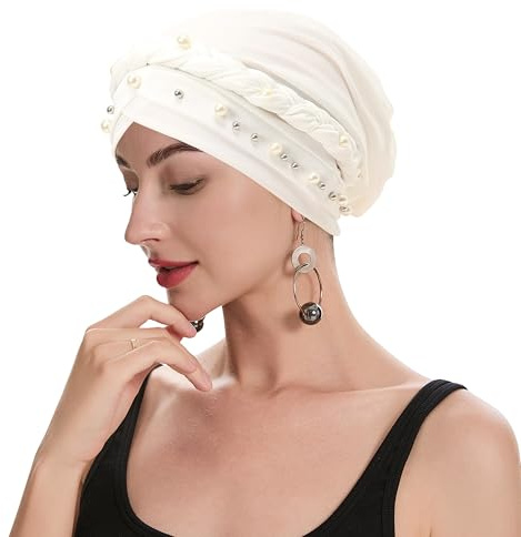 ZLYC Bonnet de chimiothérapie pré-noué pour Femme Turban léger | Bandeau noué africain