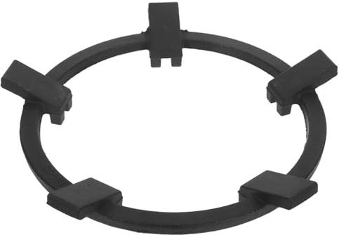 SEWACC Rejilla para Estufa de Gas de Hierro Fundido, Soporte Rectangular Negro Antideslizante para Cocina, Compatible Ollas y Sartenes