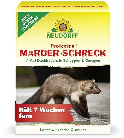 Neudorff Protectan Marder-Schreck – Vertreibt langanhaltend Marder und Nagetiere auf Dachböden, in Schuppen und Garagen für bis zu 7 Wochen, 200 g