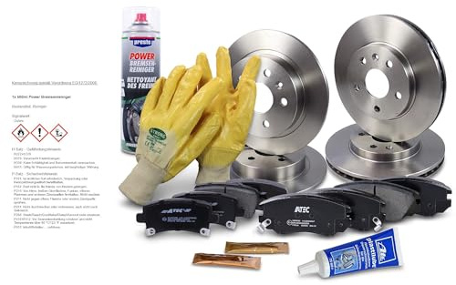 BESTPRICE Bremsenset inkl. Bremsscheiben vorne Ø 296 mm + hinten Ø 292 mm + Bremsbeläge vorne und hinten, Kompatibel mit OPEL INSIGNIA A (G09) SAAB 9-5 (YS3G)