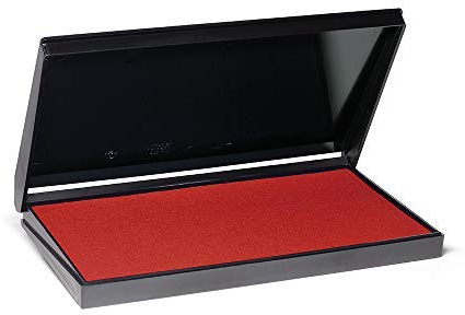 Trodat röd stämpeldyna 9053 för handstämpel, 160 x 90 mm, blötläggbar och dokumentsäker
