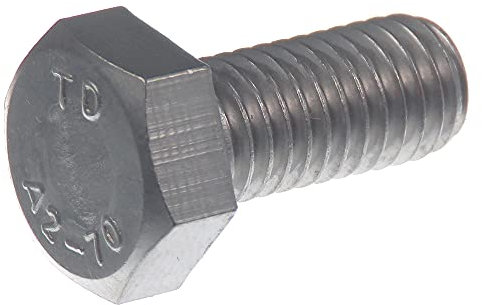 SECCARO Sechskantschraube M14 x 25 mm, Edelstahl V2A VA A2, DIN 933 / ISO 4017, Außensechskant, 20 Stück