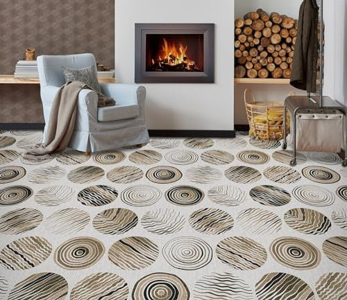 Benutzerdefinierte Selbstklebende Boden Wandtapete 3D-Holzmaserung, 400 x 280 cm Bodenfliesen Aufkleber Wohnzimmer Studie Pvc Wasserdicht Tragen 3D Bodenbelag Tapete