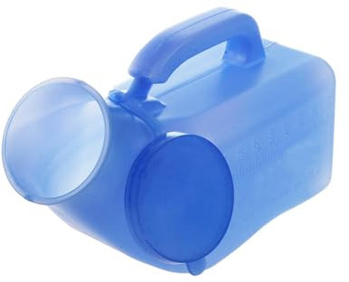 Urinoir pour les hommes, mâle bouteille de pipi d'urinoir portable à la maison Potty épaisse firme bouteille d'urine avec couvercle pour hommes 1L