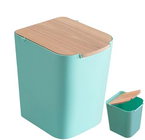 Daedy con coperchio ribaltabile per la casa e l'ufficio, cestino per la carta | Gettacarte - Cestino con coperchio per apprendimento e camera da letto, cestino per la spazzatura per pavimenti