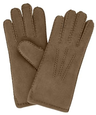NF NITZSCHE fashion - Lammfell Handschuhe für Damen - 100% Lammfell - warme Winterhandschuhe - Farben: schwarz und braun - verschiedene Größen - eleganter Damenhandschuh