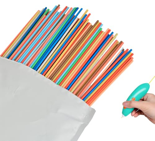 10 Colors 3D Pen Filament Refills for Kids 3D Printing, 300pcs Low-Temperature PCL Filament Pen, Creative Multicolor DIY Craft Supplies, 2.5mm