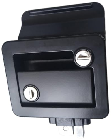 Ciieeo 1 Set Serratura di Sicurezza per Porta Camper in Lega di Zinco Accessori per Bloccaggio Veicoli Completo Chiavi Uniche Sostituzione Serrature per Rimorchi e Furgoni
