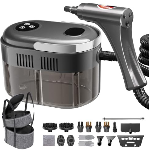 Steam Cleaner,15s Heat-Up,1.5L Tank,6-Level Adjustable Handle,Steamer for Cleaning,Portable Steamer for Cleaning with 20PCS Accessories,Steam Cleaner for Home,Car