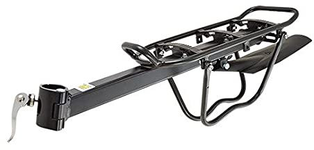 Gepäckträger Ar Skibindung Auf Sattelstütze Alu Schwarz Versatz == + Kotflügel