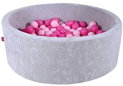 KNORRTOYS.COM 68172 - Bällebad Soft - Grey - 300 Bälle Soft pink, Grey, Soft Pink