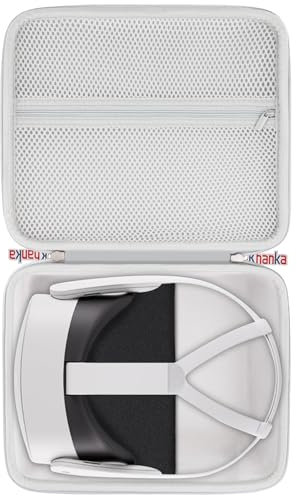 Khanka Funda de Transporte rígida para Pico 4/Meta Quest 3/Meta Quest 3s VR Gaming Virtual Reality VR Headset Controller 256GB 128GB 64GB.