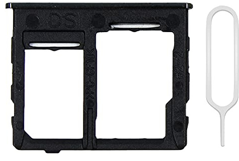 MMOBIEL Dual SIM Kartenhalter Kompatibel mit Samsung Galaxy A32 5G 2021 - SIM Card Tray Schlitten - Inkl. SIM Pin - Schwarz
