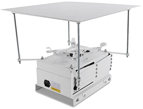 Electric Lift Projector Montaje motorizado para proyector Ascensor Con IR Remote Eléctrico Beamer Lifter Mando a distancia Elevador de techo Proyector Proyector Seguridad Soporte de jaula de seguridad