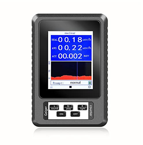 Geigerzähler, Tragbarer Nuklear Strahlungsdetektor mit LCD-Display, Hochempfindlicher Beta-Gamma-Röntgenstrahlungsmonitor (Batterien nicht im Lieferumfang enthalten)