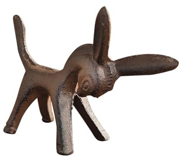 perfk Figura de Animal de Burro, Figura en Miniatura, miniadorno de Escritorio, Escultura de Hierro Fundido para Chimenea, Centro de Mesa, decoración del