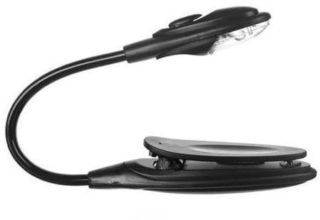 Luce Per Libri A Led, Lampada A Clip Per La Lettura, Lampada A Pinza Per Leggere Libri Lettore Di Libri Da Viaggio Per Camera Da Letto Regali Di Natale Con Interruttore A Un Pulsante E Tubo Regol